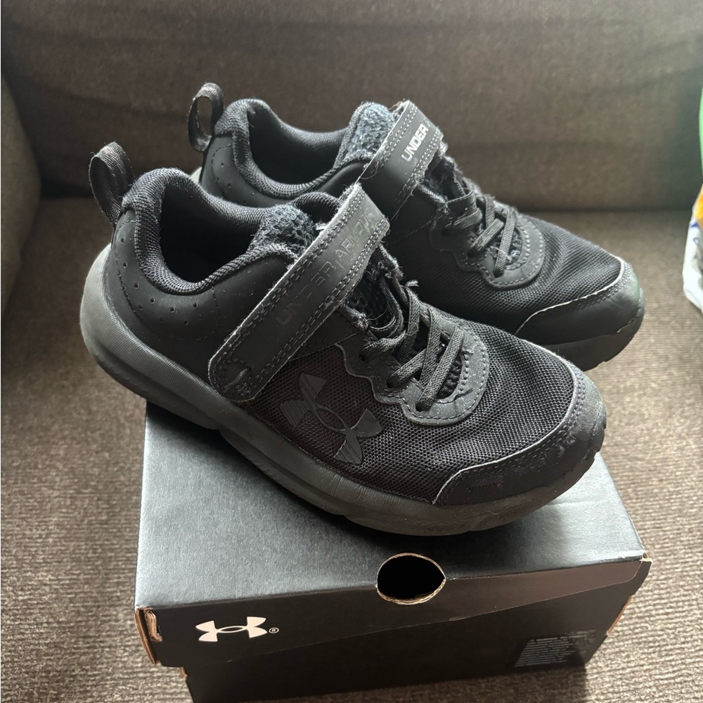 Under Armour Kids Black Athletic Sneakers